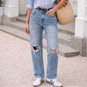 Levi’s 94 Baggy Distressed Jeans Size 29x31 Y2K Straight Leg Denim